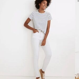 Madewell White Skinny Jeans